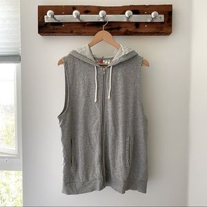 Zip Up Sweatshirt Vest